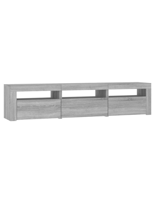 Tv skříňka s led osvětlením šedá sonoma 180x35x40 cm