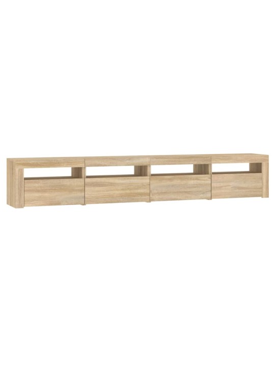 TV skříňka s LED osvětlením dub sonoma 240x35x40 cm
