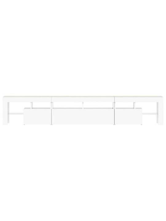 Tv skříňka s led osvětlením bílá 230x36,5x40 cm