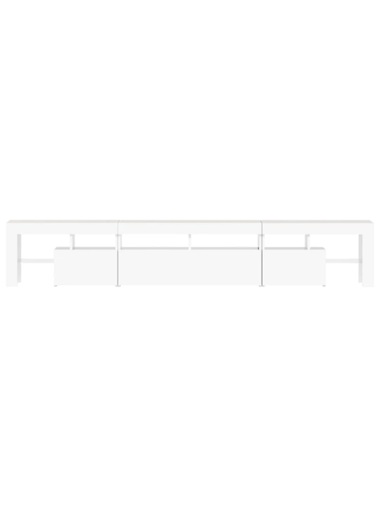 Tv skříňka s led osvětlením bílá 230x36,5x40 cm