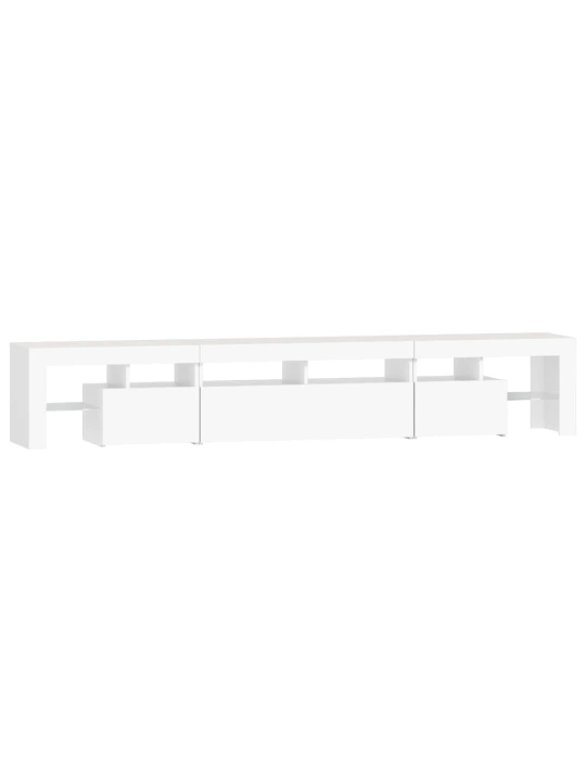 Tv skříňka s led osvětlením bílá 230x36,5x40 cm