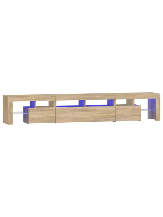 TV skříňka s LED osvětlením dub sonoma 230x36,5x40 cm