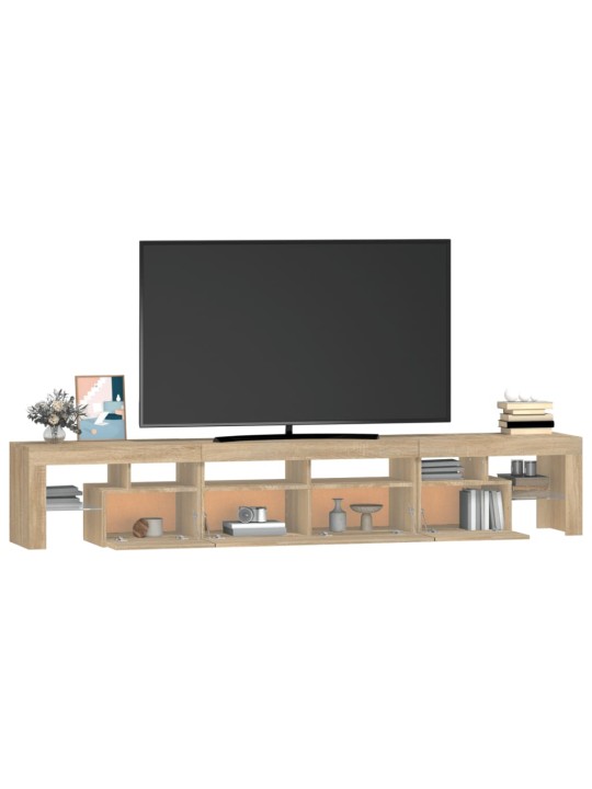 TV skříňka s LED osvětlením dub sonoma 230x36,5x40 cm