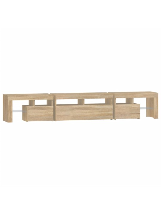 TV skříňka s LED osvětlením dub sonoma 230x36,5x40 cm