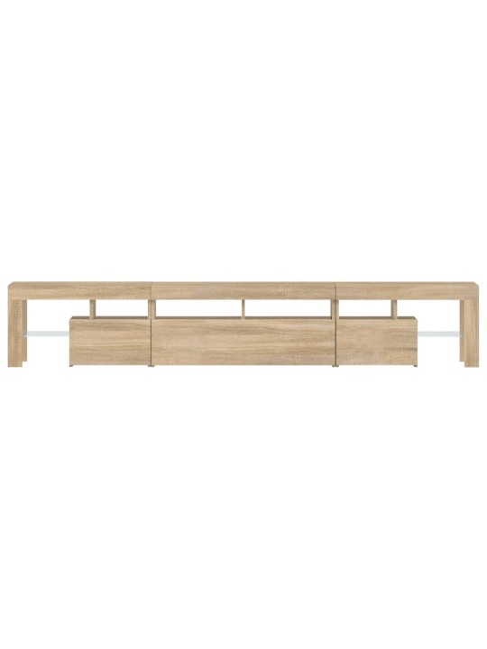 TV skříňka s LED osvětlením dub sonoma 230x36,5x40 cm