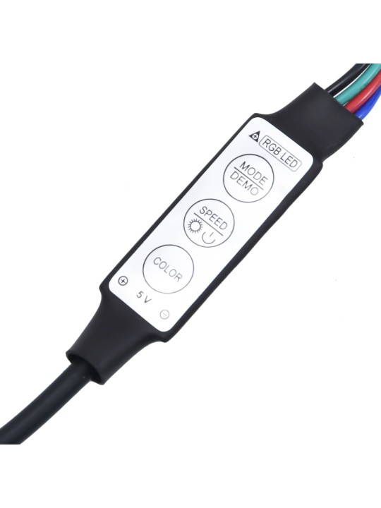TV skříňka s LED osvětlením dub sonoma 230x36,5x40 cm