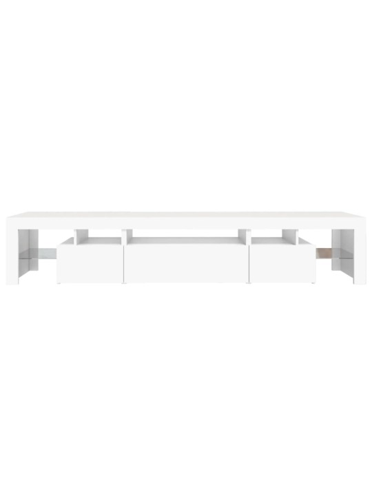 Tv skříňka s led osvětlením bílá 215x36,5x40 cm