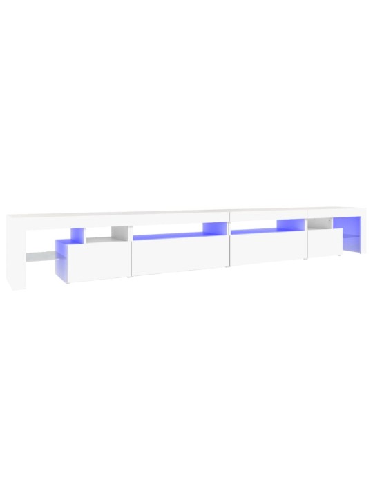 Tv skříňka s led osvětlením bílá 290 x 36,5 x 40 cm