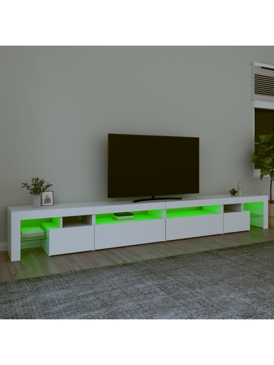 Tv skříňka s led osvětlením bílá 290 x 36,5 x 40 cm