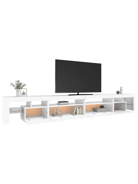 Tv skříňka s led osvětlením bílá 290 x 36,5 x 40 cm