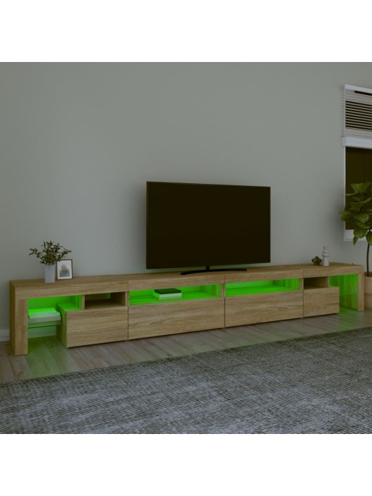 Tv skříňka s led osvětlením sonoma dub 290 x 36,5 x 40 cm