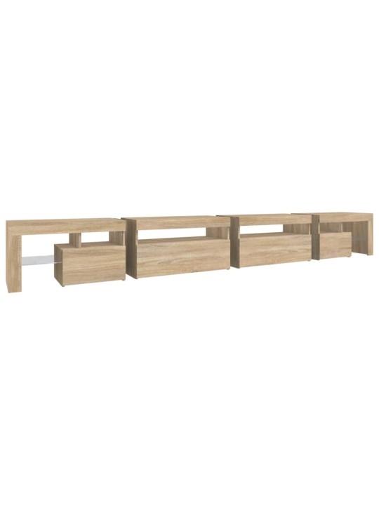 Tv skříňka s led osvětlením sonoma dub 290 x 36,5 x 40 cm