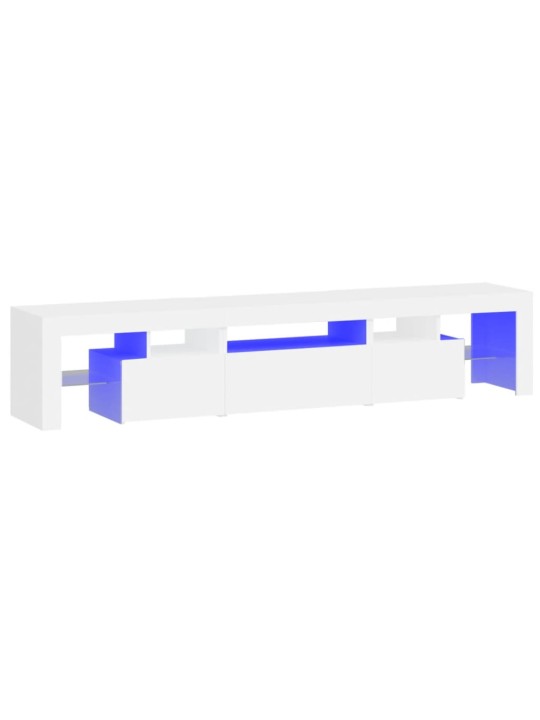 Tv skříňka s led osvětlením bílá 200x36,5x40 cm