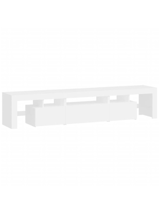 Tv skříňka s led osvětlením bílá 200x36,5x40 cm
