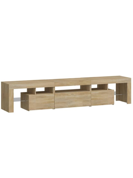 Tv skříňka s led osvětlením dub sonoma 200x36,5x40 cm
