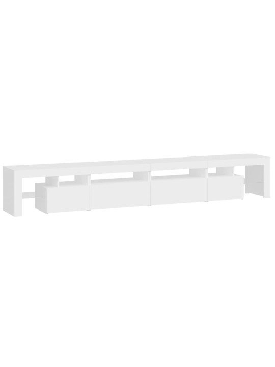 Tv skříňka s led osvětlením bílá 260x36,5x40 cm