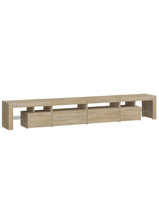 Tv skříňka s led osvětlením dub sonoma 260x36,5x40 cm