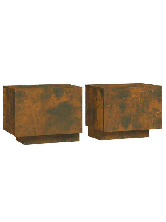 Noční stolek kouřový dub 100 x 35 x 40 cm kompozitní dřevo