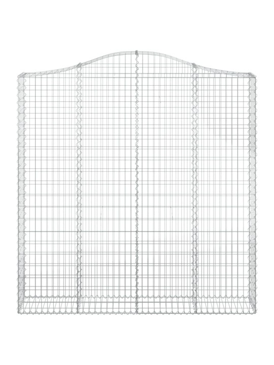 Klenutý gabionový koš 200 x 30 x 200/220 cm pozinkované železo
