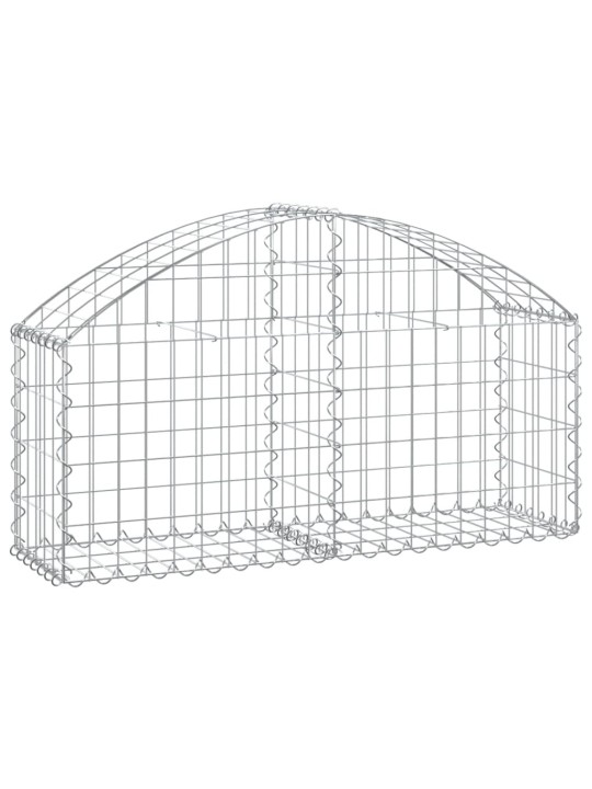 Klenutý gabionový koš 100 x 30 x 40/60 cm pozinkované železo