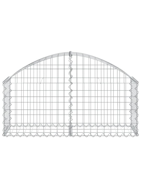 Klenutý gabionový koš 100 x 30 x 40/60 cm pozinkované železo