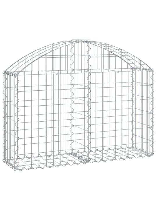 Klenutý gabionový koš 100 x 30 x 60/80 cm pozinkované železo