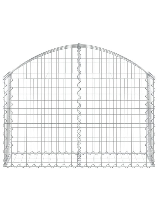 Klenutý gabionový koš 100 x 30 x 60/80 cm pozinkované železo