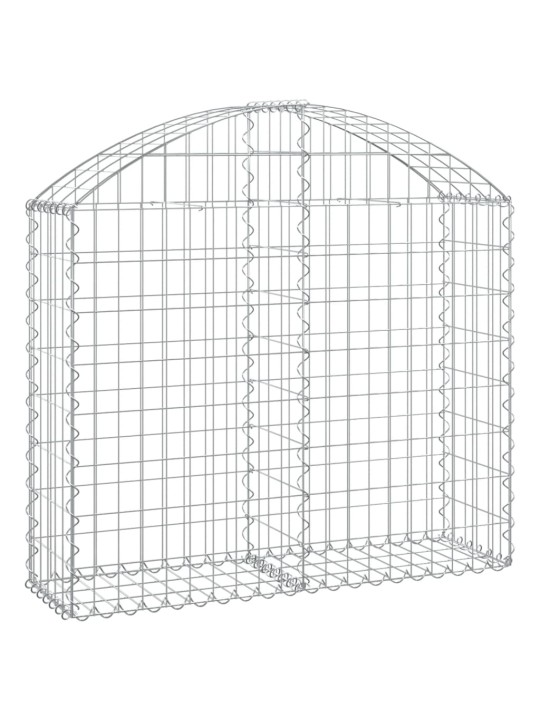 Klenutý gabionový koš 100 x 30 x 80/100 cm pozinkované železo