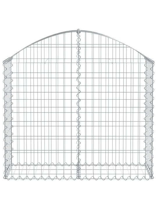 Klenutý gabionový koš 100 x 30 x 80/100 cm pozinkované železo