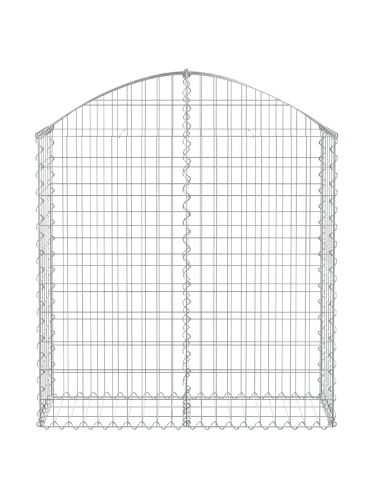 Klenutý gabionový koš 100 x 30 x 100/120 cm pozinkované železo