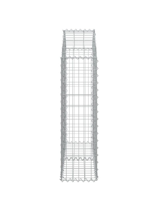 Klenutý gabionový koš 100 x 30 x 100/120 cm pozinkované železo