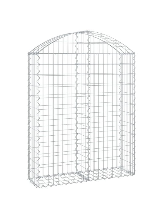 Klenutý gabionový koš 100 x 30 x 120/140 cm pozinkované železo