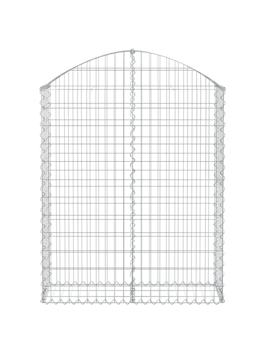 Klenutý gabionový koš 100 x 30 x 120/140 cm pozinkované železo