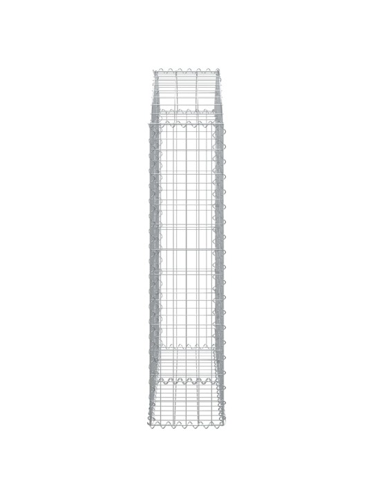Klenutý gabionový koš 100 x 30 x 120/140 cm pozinkované železo