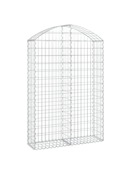 Klenutý gabionový koš 100 x 30 x 140/160 cm pozinkované železo