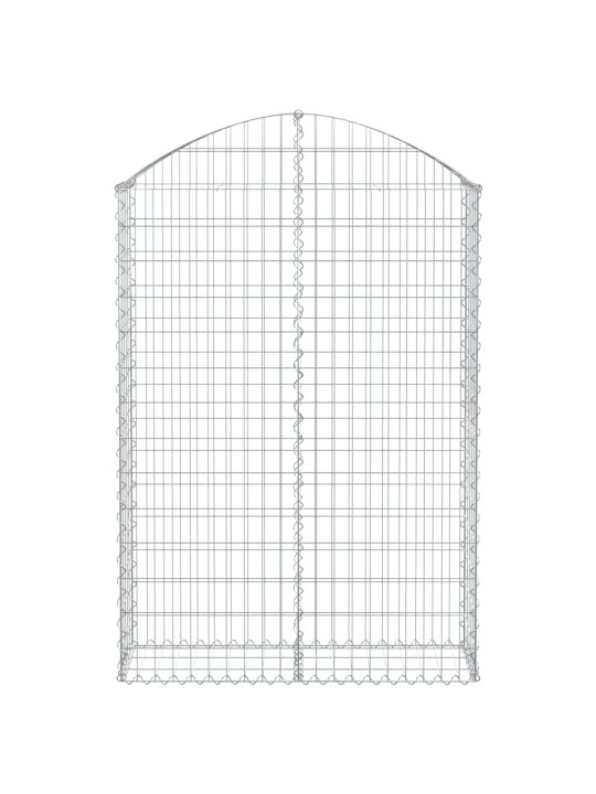 Klenutý gabionový koš 100 x 30 x 140/160 cm pozinkované železo