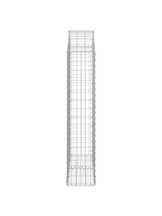 Klenutý gabionový koš 100 x 30 x 140/160 cm pozinkované železo
