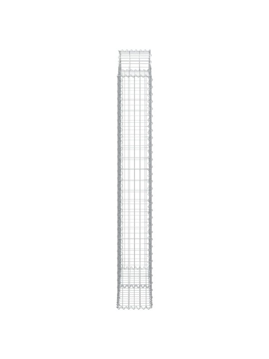 Klenutý gabionový koš 100 x 30 x 200/220 cm pozinkované železo