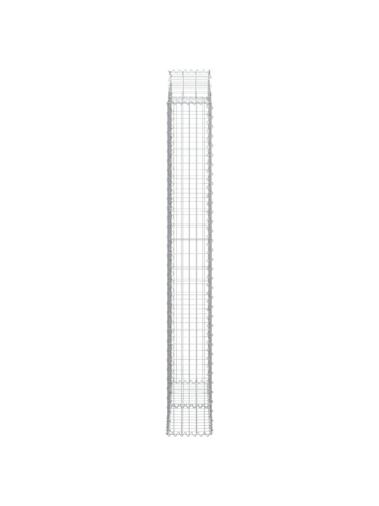 Klenutý gabionový koš 100 x 30 x 220/240 cm pozinkované železo