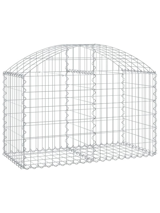 Klenutý gabionový koš 100 x 50 x 60/80 cm pozinkované železo