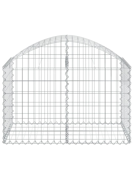 Klenutý gabionový koš 100 x 50 x 60/80 cm pozinkované železo