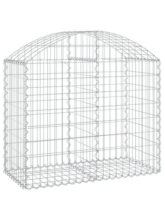 Klenutý gabionový koš 100 x 50 x 80/100 cm pozinkované železo