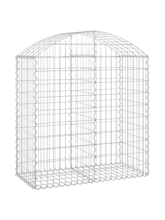Klenutý gabionový koš 100 x 50 x 100/120 cm pozinkované železo