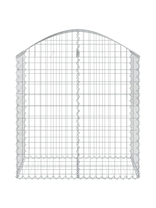 Klenutý gabionový koš 100 x 50 x 100/120 cm pozinkované železo