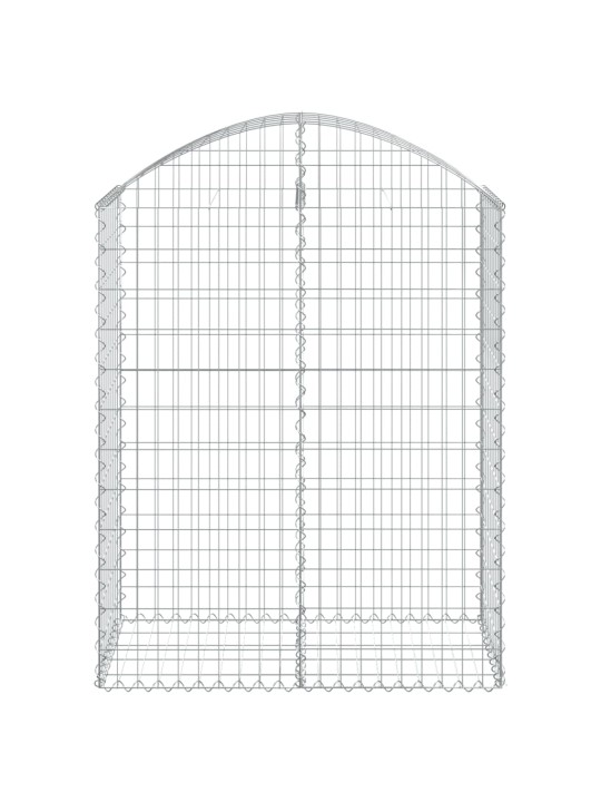 Klenutý gabionový koš 100 x 50 x 120/140 cm pozinkované železo