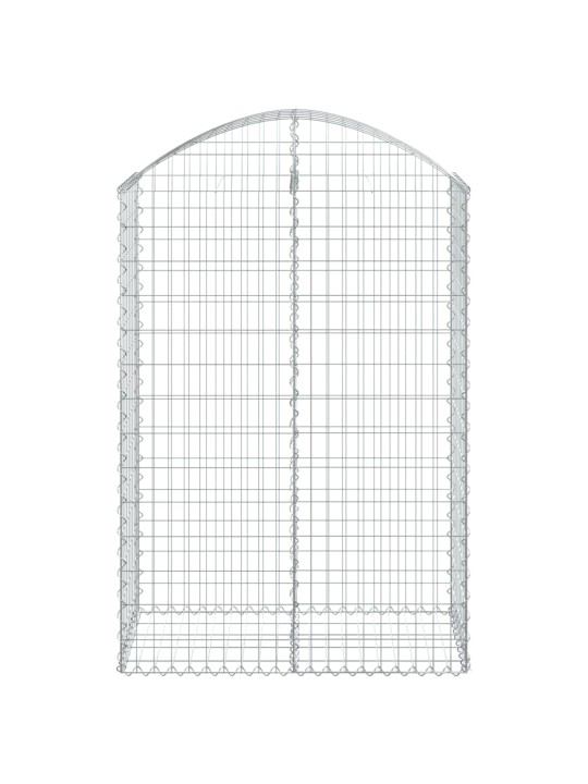Klenutý gabionový koš 100 x 50 x 140/160 cm pozinkované železo