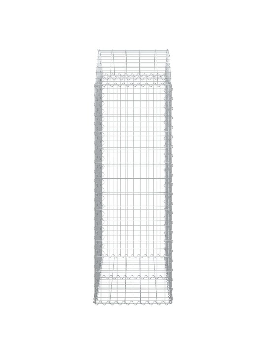 Klenutý gabionový koš 100 x 50 x 140/160 cm pozinkované železo
