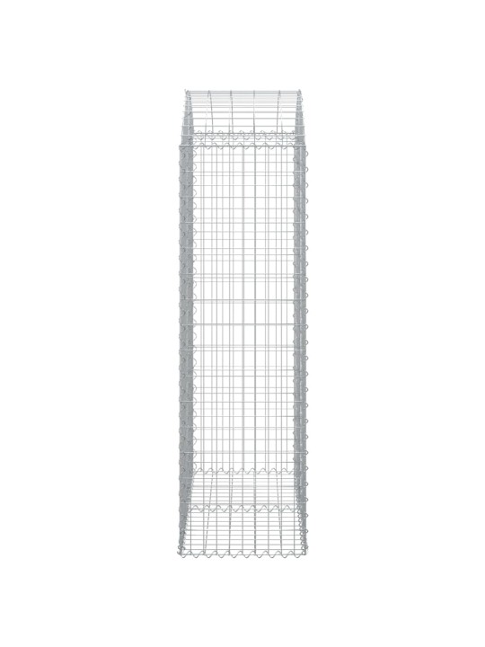 Klenutý gabionový koš 100 x 50 x 160/180 cm pozinkované železo