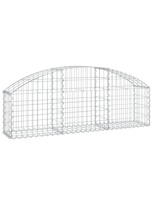 Klenutý gabionový koš 150 x 30 x 40/60 cm pozinkované železo