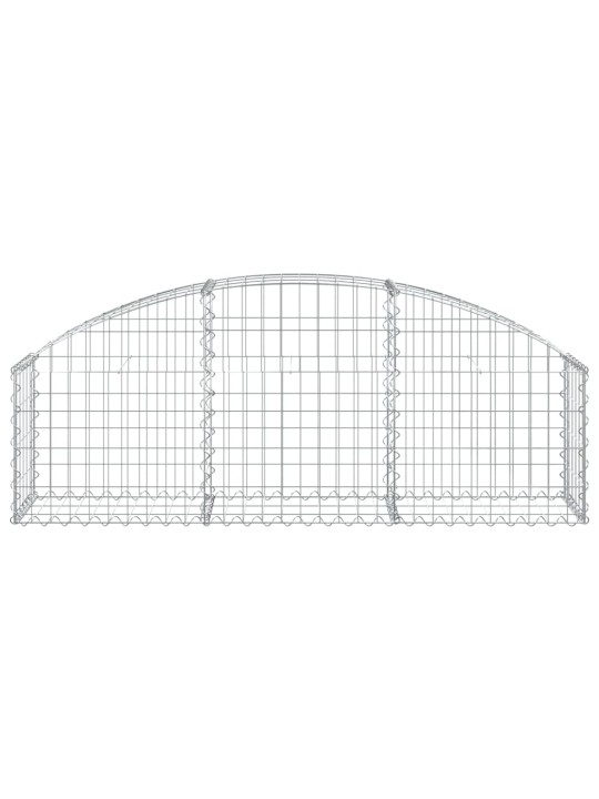 Klenutý gabionový koš 150 x 30 x 40/60 cm pozinkované železo